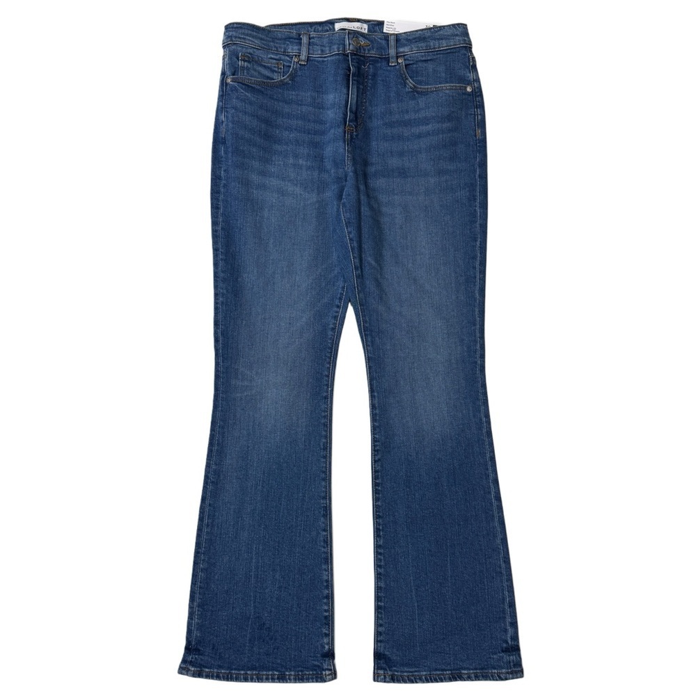 {LOFT} "The Boot Mid Rise" Blue Bootcut Stretch Denim Jeans
